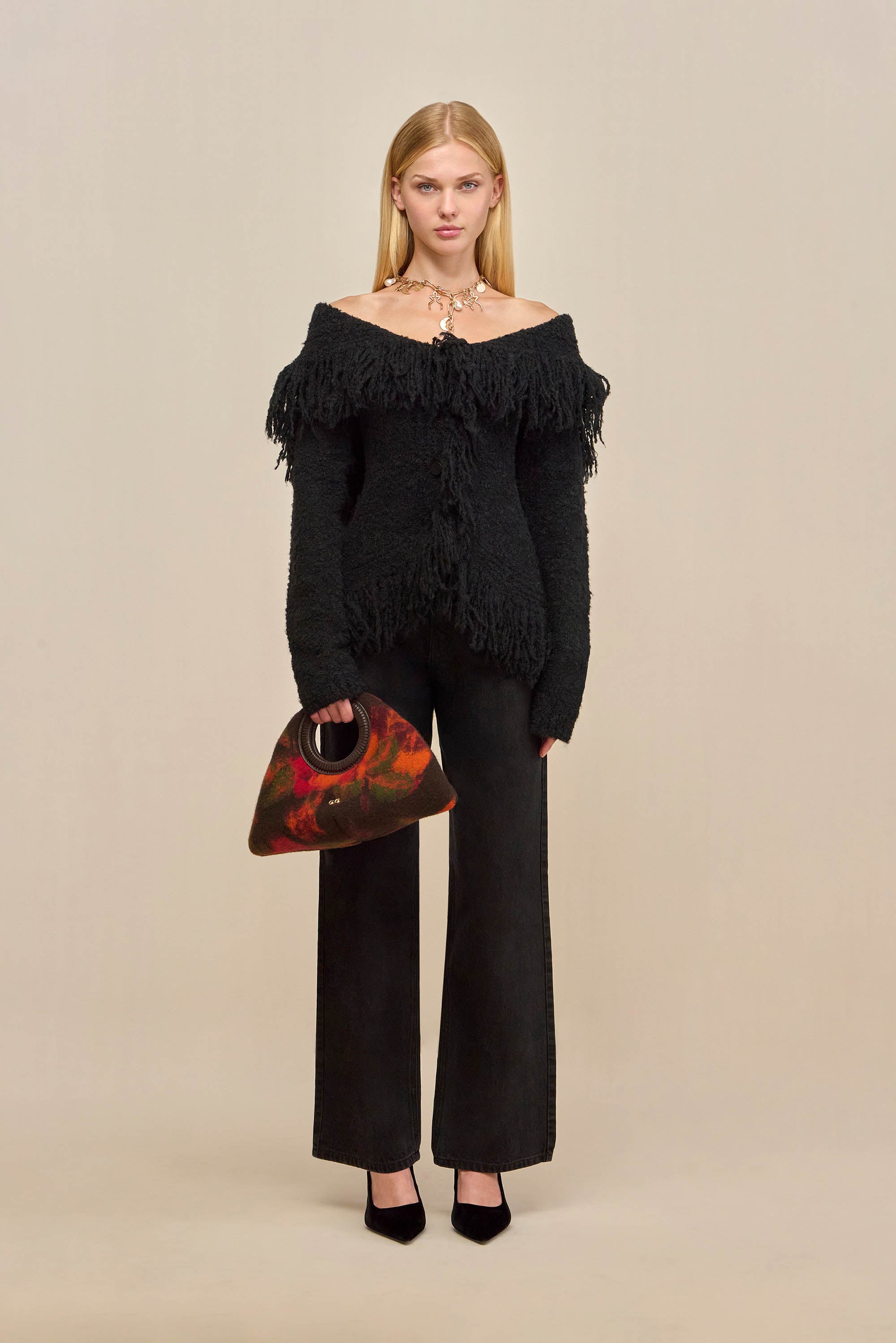 MICHELLE CARDIGAN - BLACK