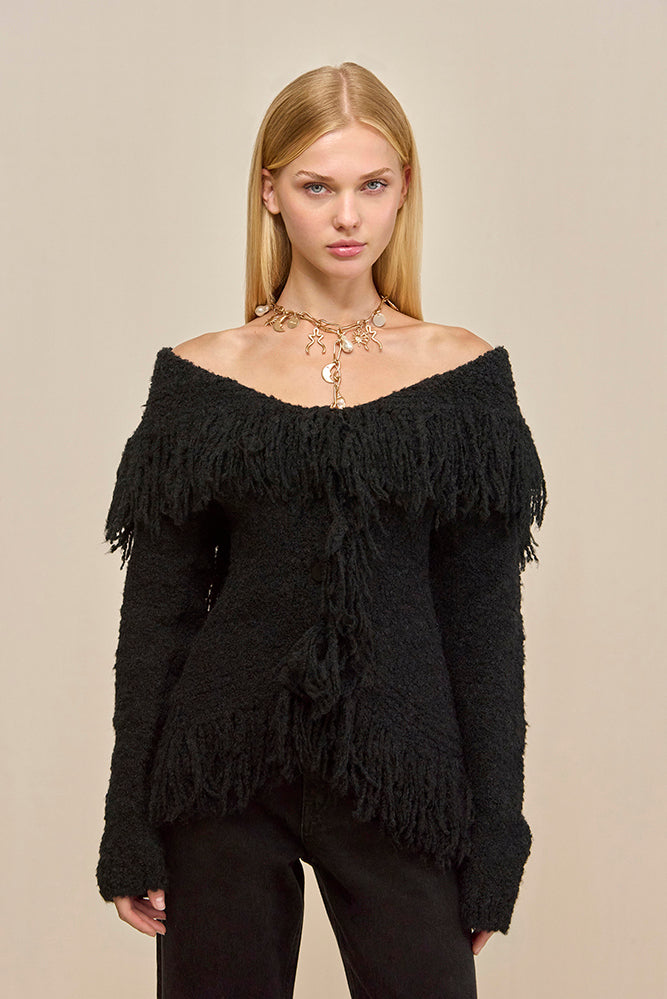 MICHELLE CARDIGAN - BLACK