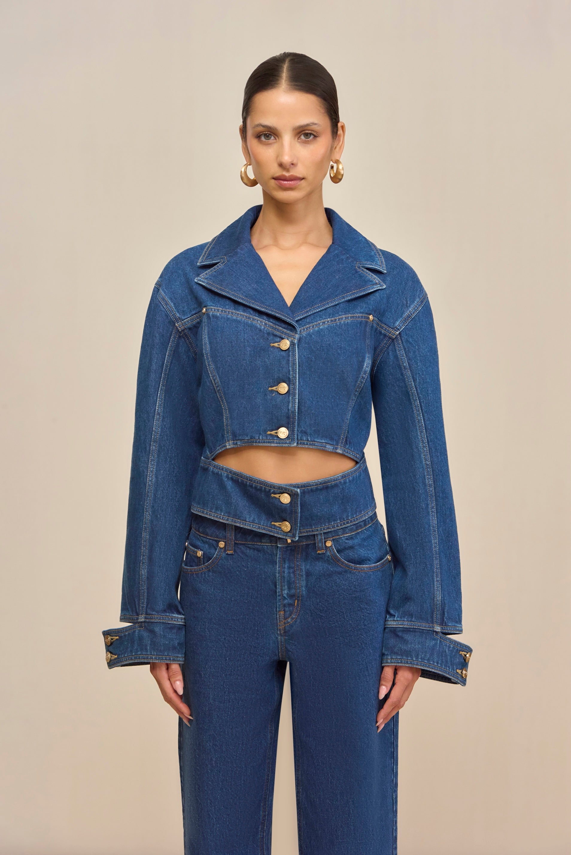 WILFRED JACKET - DARK STONE WASH
