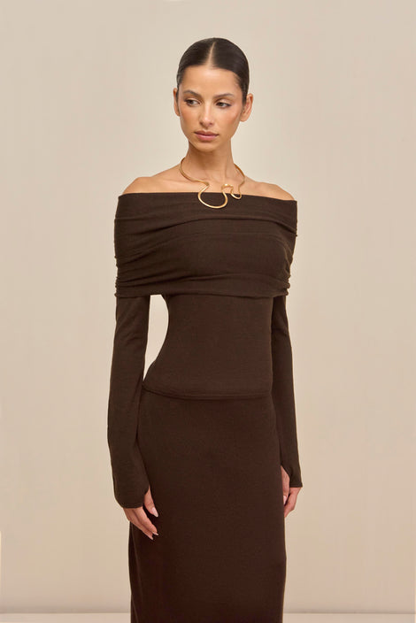 NADINE SKIRT - DARK JAVA