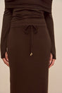 NADINE SKIRT - DARK JAVA