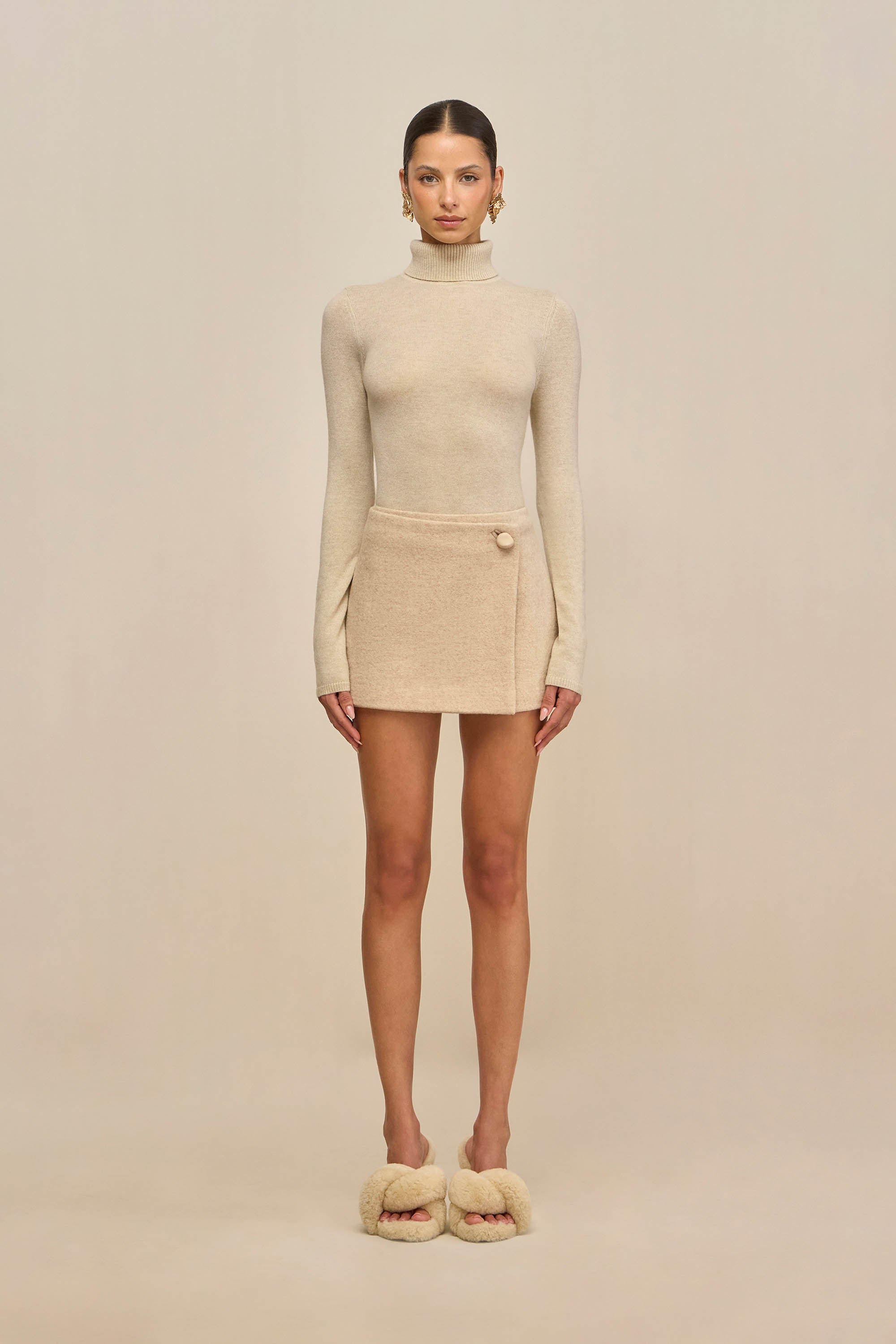 ALICE TOP - LIGHT OATMEAL