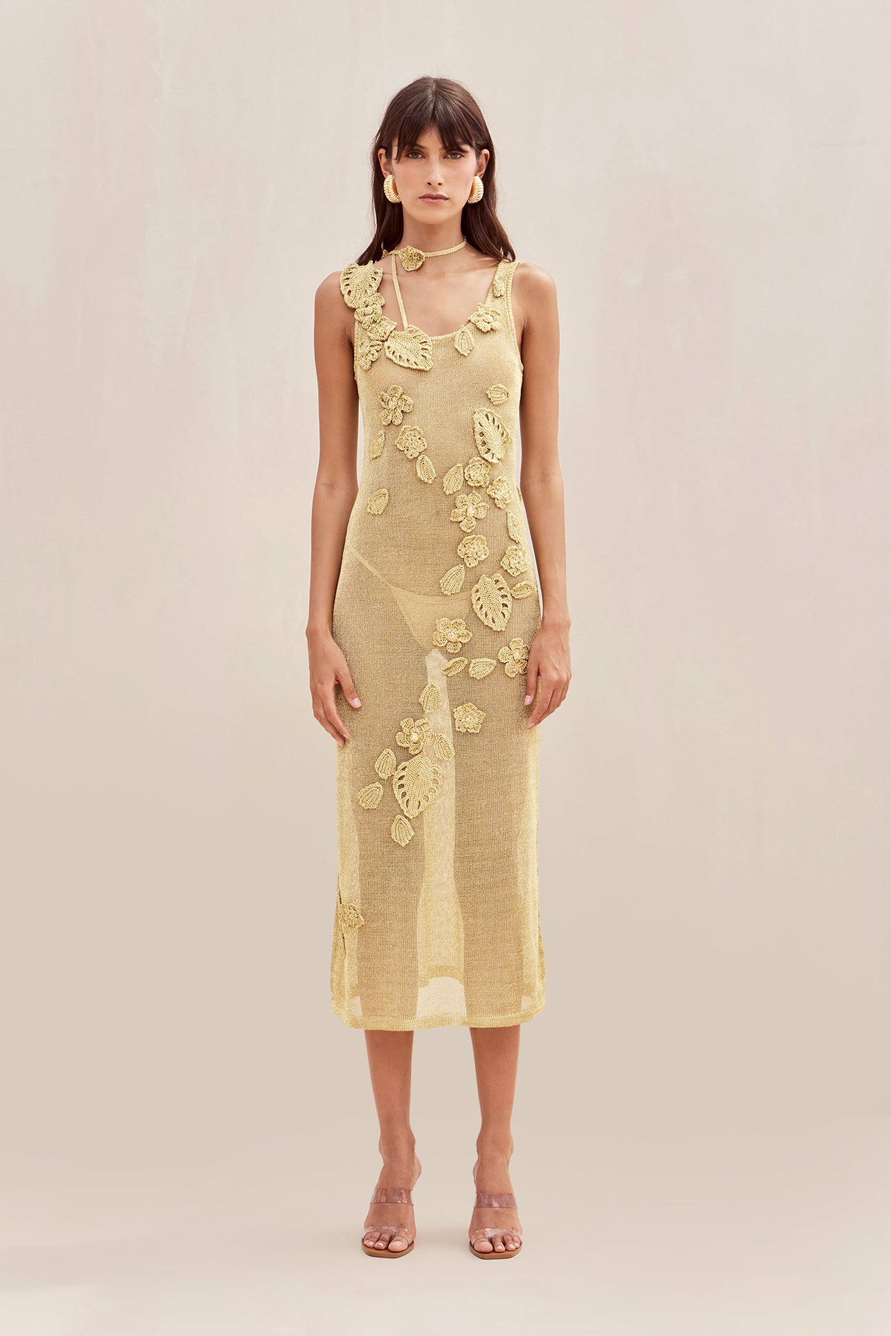 PEMMA KNIT DRESS - GOLD CULT GAIA PEMMA KNIT DRESS - GOLD CULT GAIA