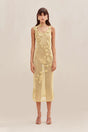 PEMMA KNIT DRESS - GOLD