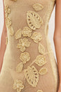 PEMMA CROCHET DRESS - GOLD