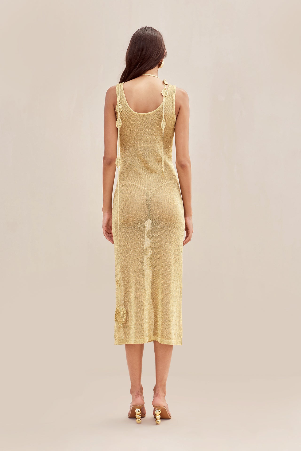 PEMMA KNIT DRESS - GOLD CULT GAIA PEMMA KNIT DRESS - GOLD CULT GAIA