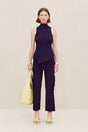 MAUDE KNIT PANT - EVENING BLUE