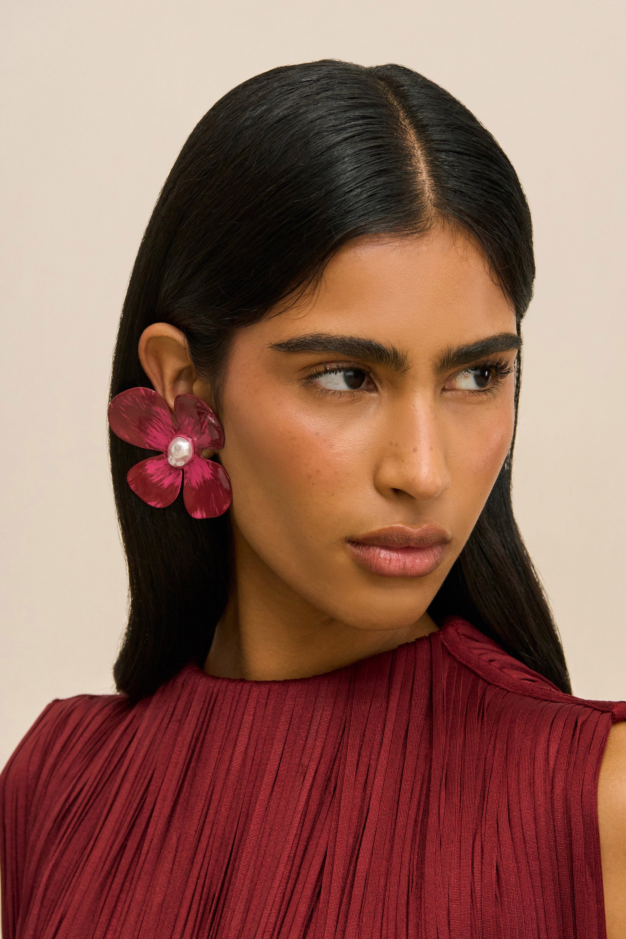 LUCKY EARRING - WINTER PLUM