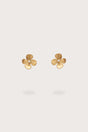 LUCKY MINI EARRING - BRUSHED BRASS