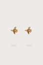 LUCKY MINI EARRING - BRUSHED BRASS