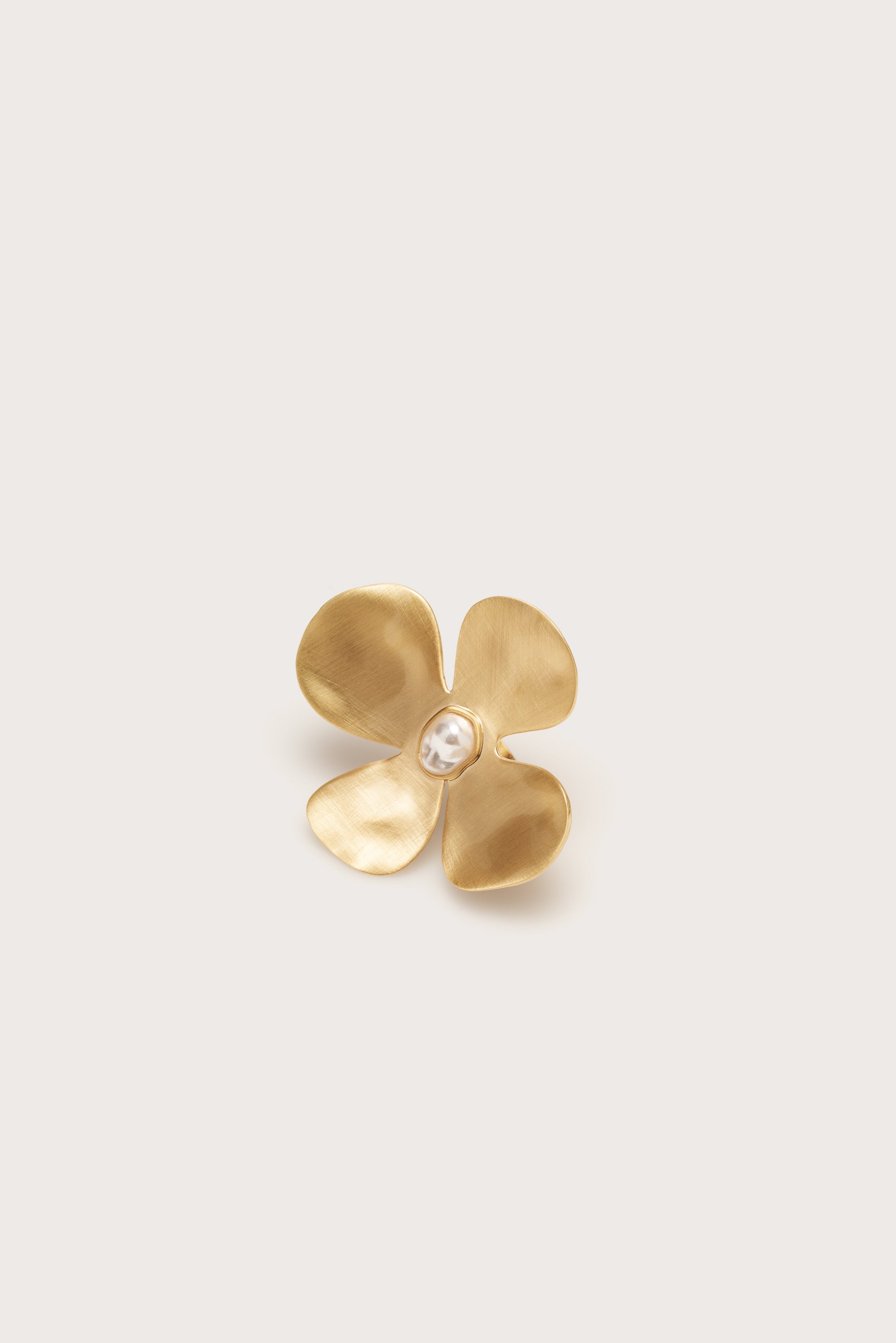 LUCKY RING - BRUSHED BRASS