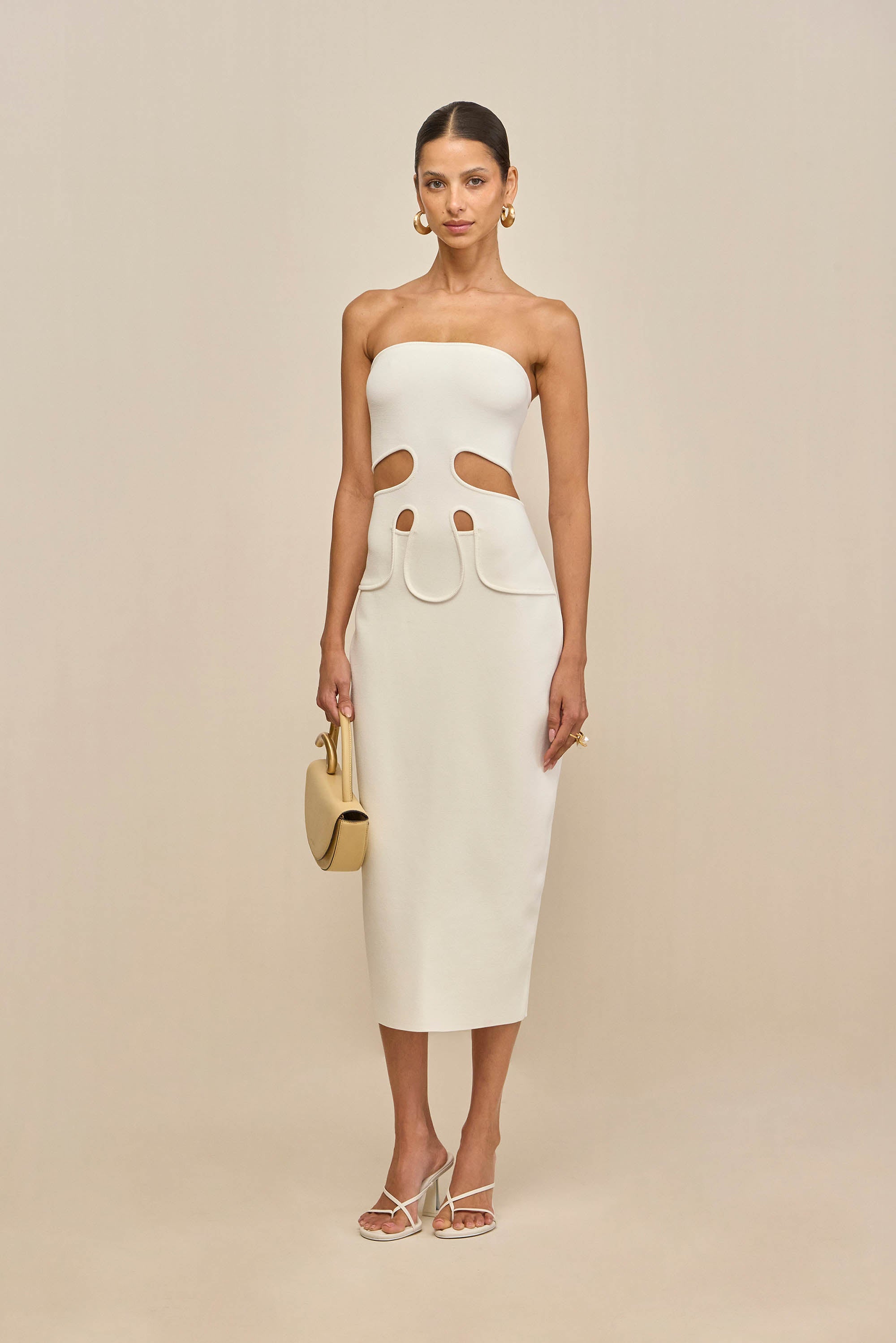 Cult Gaia - Brunelo Knit Dress - Off White Cult Gaia - Brunelo Knit Dress - Off White