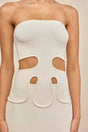 BRUNELO KNIT DRESS - OFF WHITE
