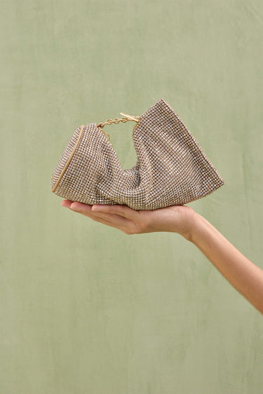 VIERA RHINESTONE WRISTLET - SAND DOLLAR | VIERA RHINESTONE WRISTLET - SAND DOLLAR | Secondary image
