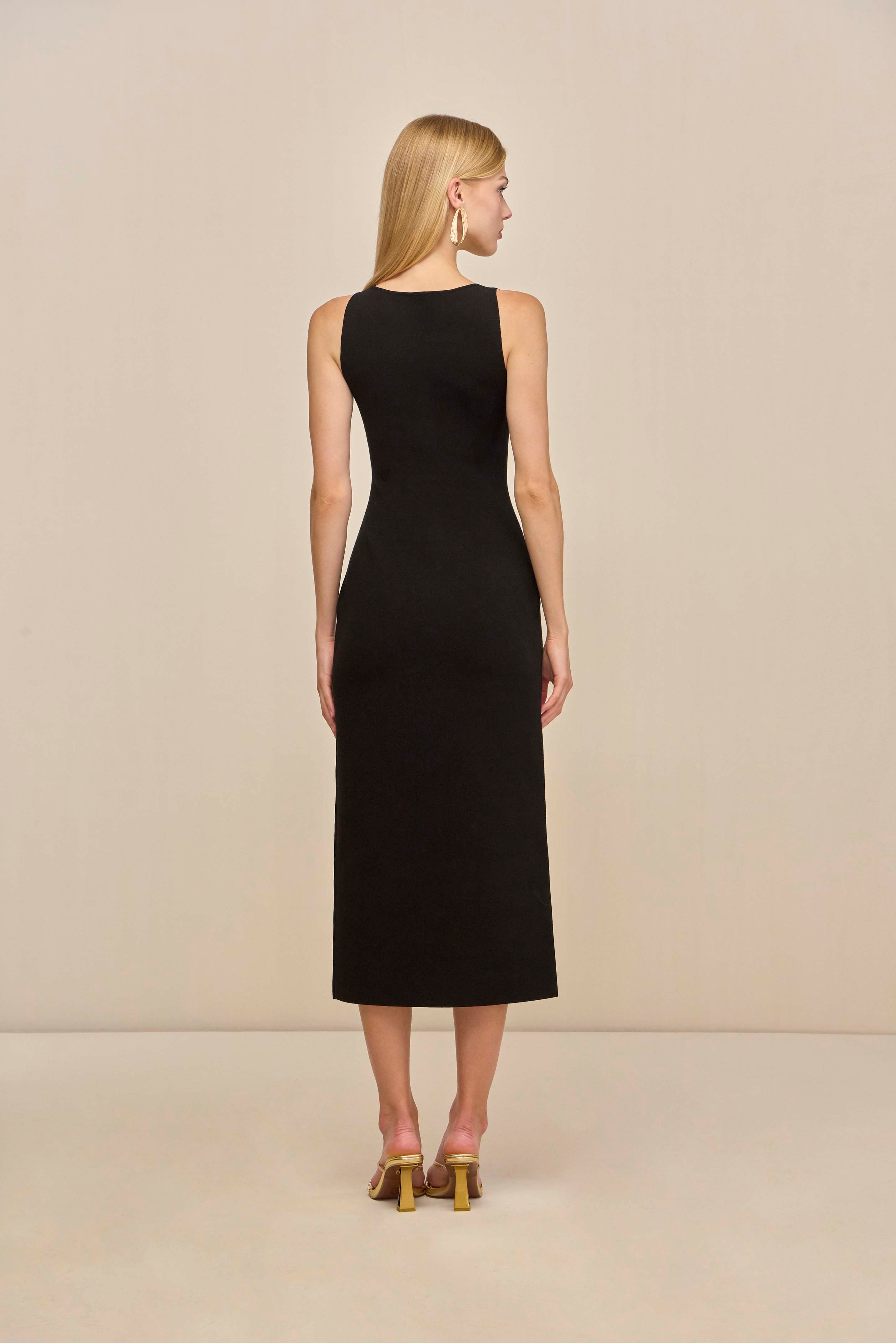 MARLA KNIT DRESS - BLACK
