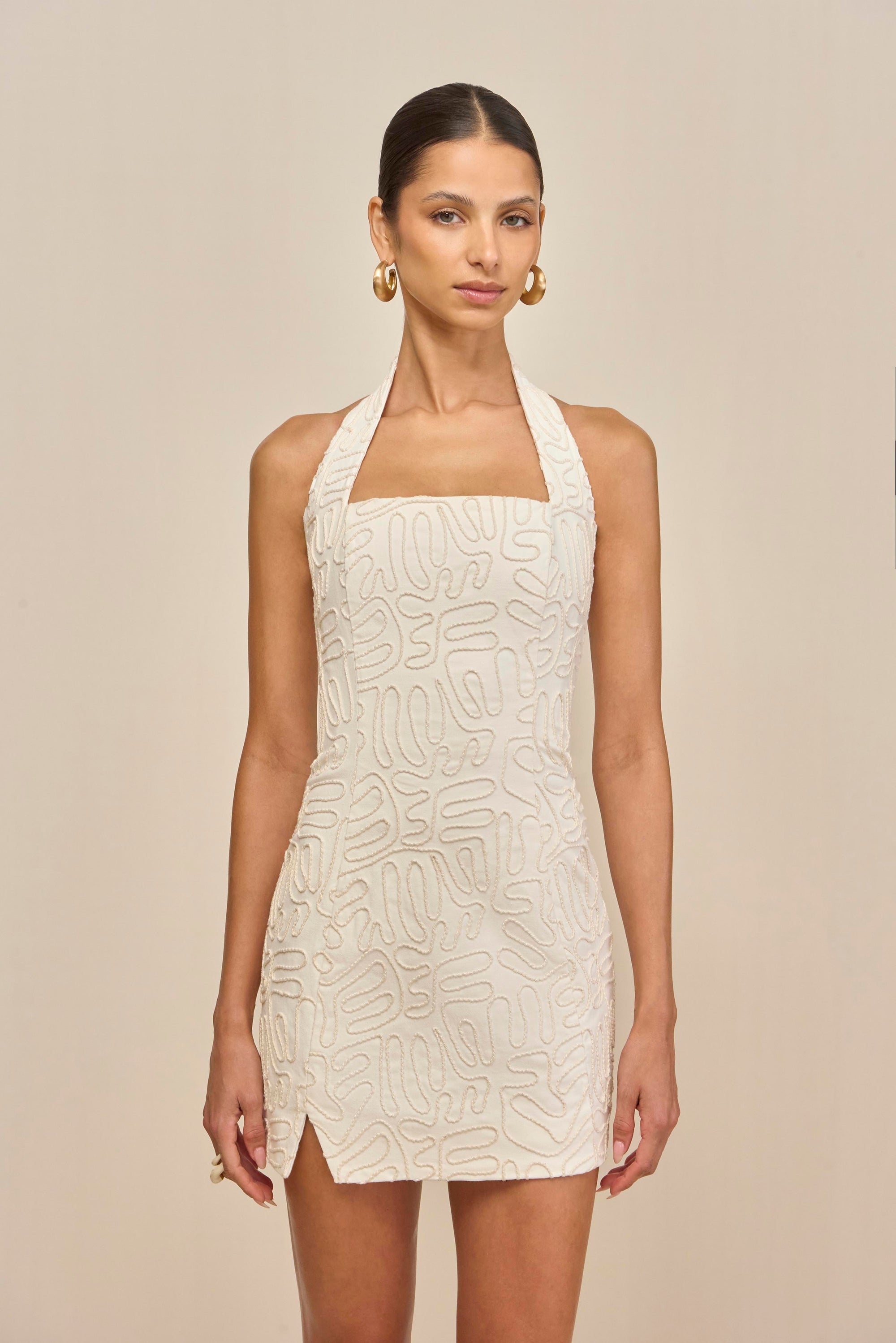 TYRISHA DRESS - OFF WHITE MULTI