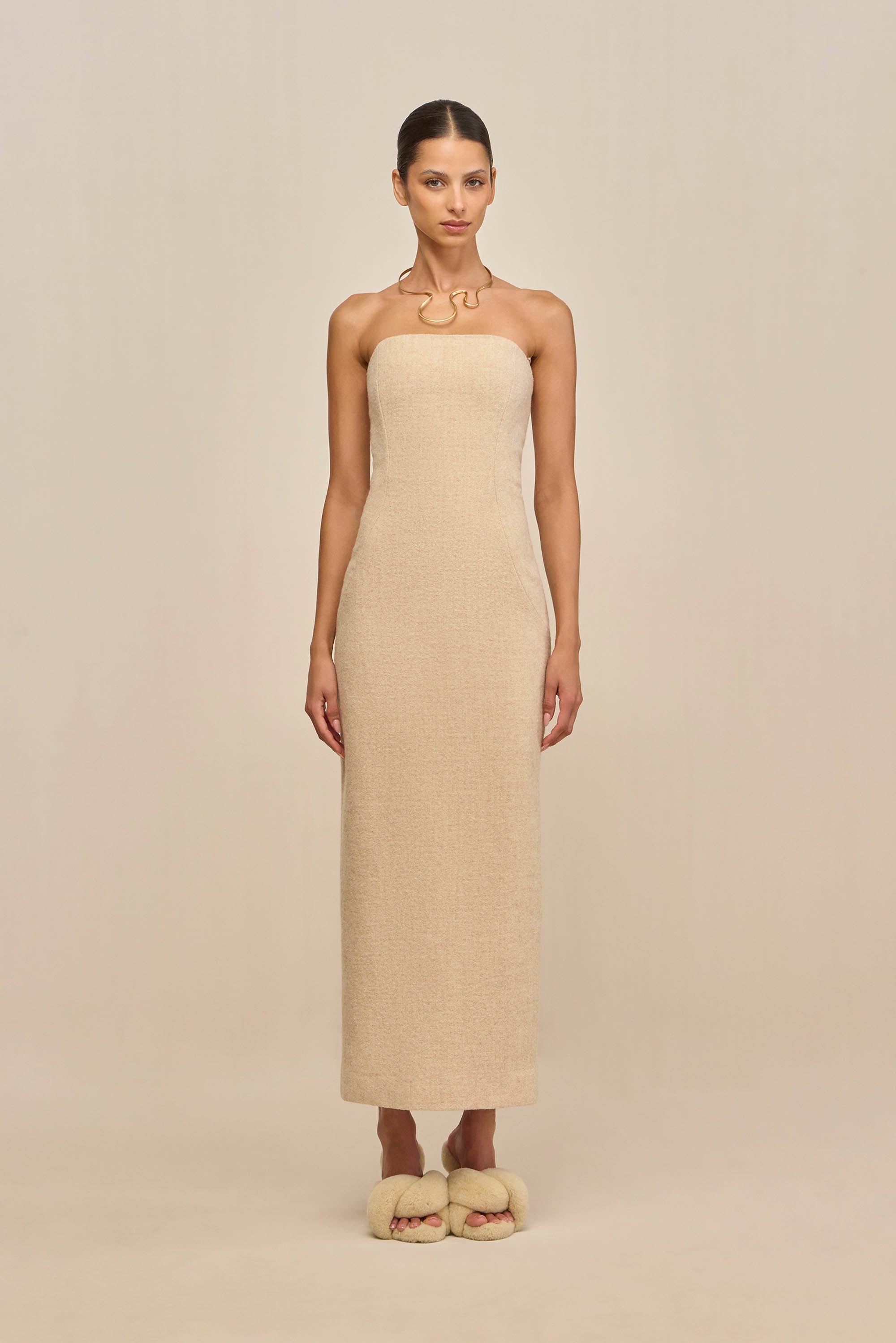 BETTINA DRESS - OATMEAL