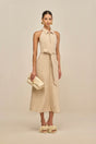 REGNIER DRESS - OATMEAL