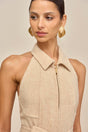 REGNIER DRESS - OATMEAL