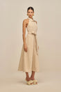 REGNIER DRESS - OATMEAL