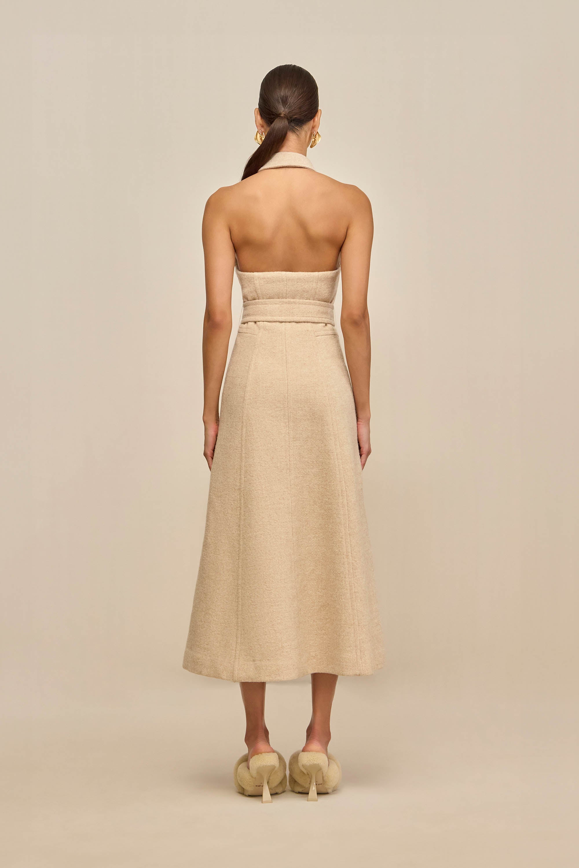 REGNIER DRESS - OATMEAL
