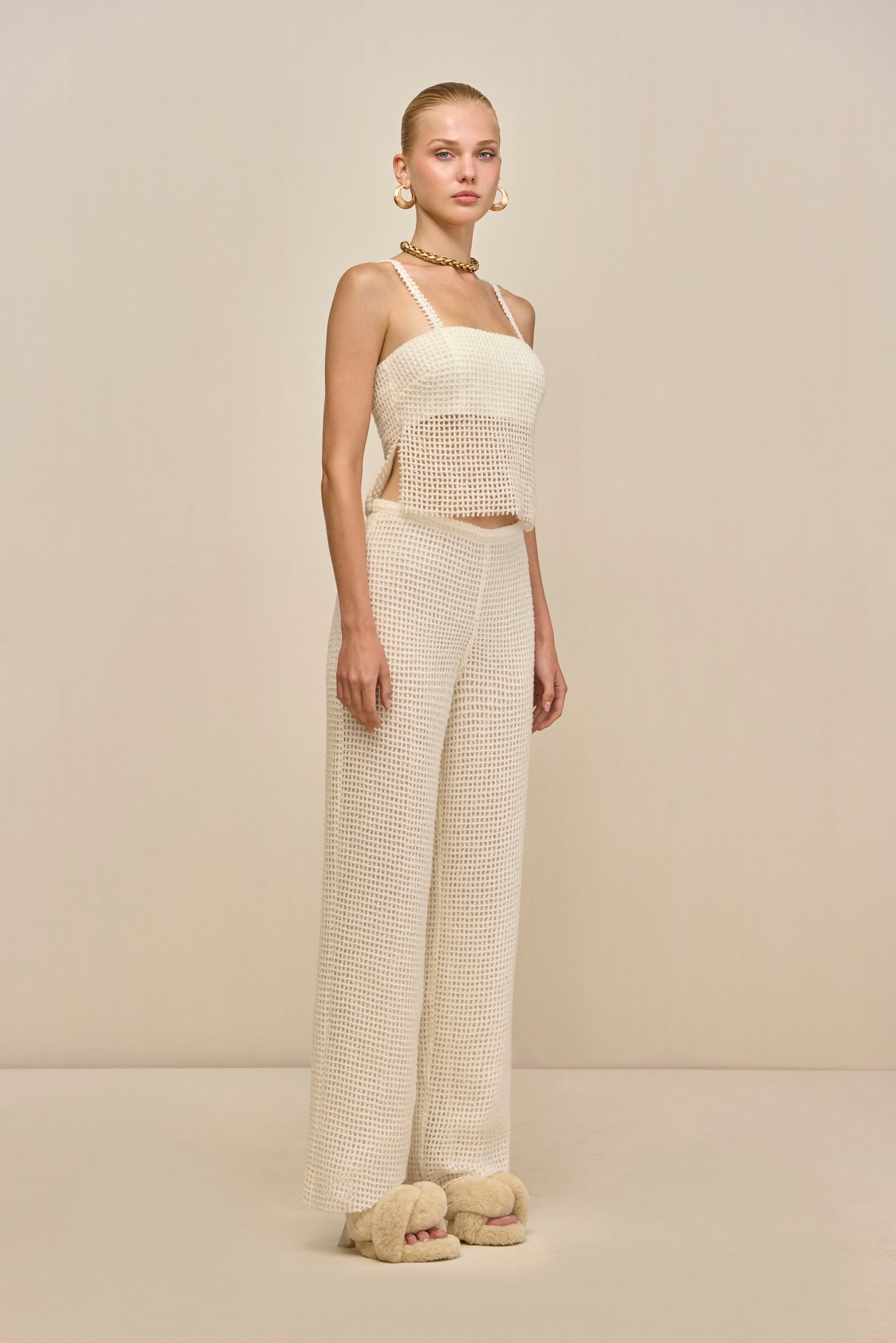 CLAREN PANT - OFF WHITE