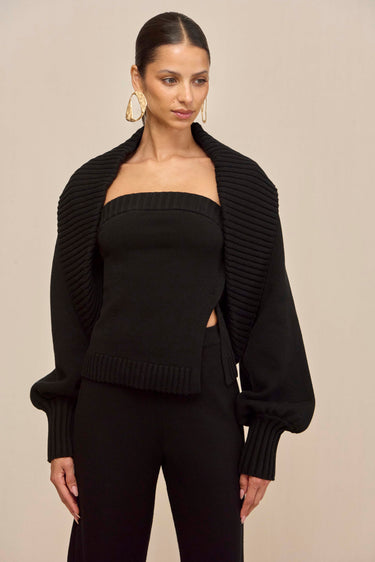 LOU KNIT TOP - BLACK | LOU KNIT TOP - BLACK | Secondary image