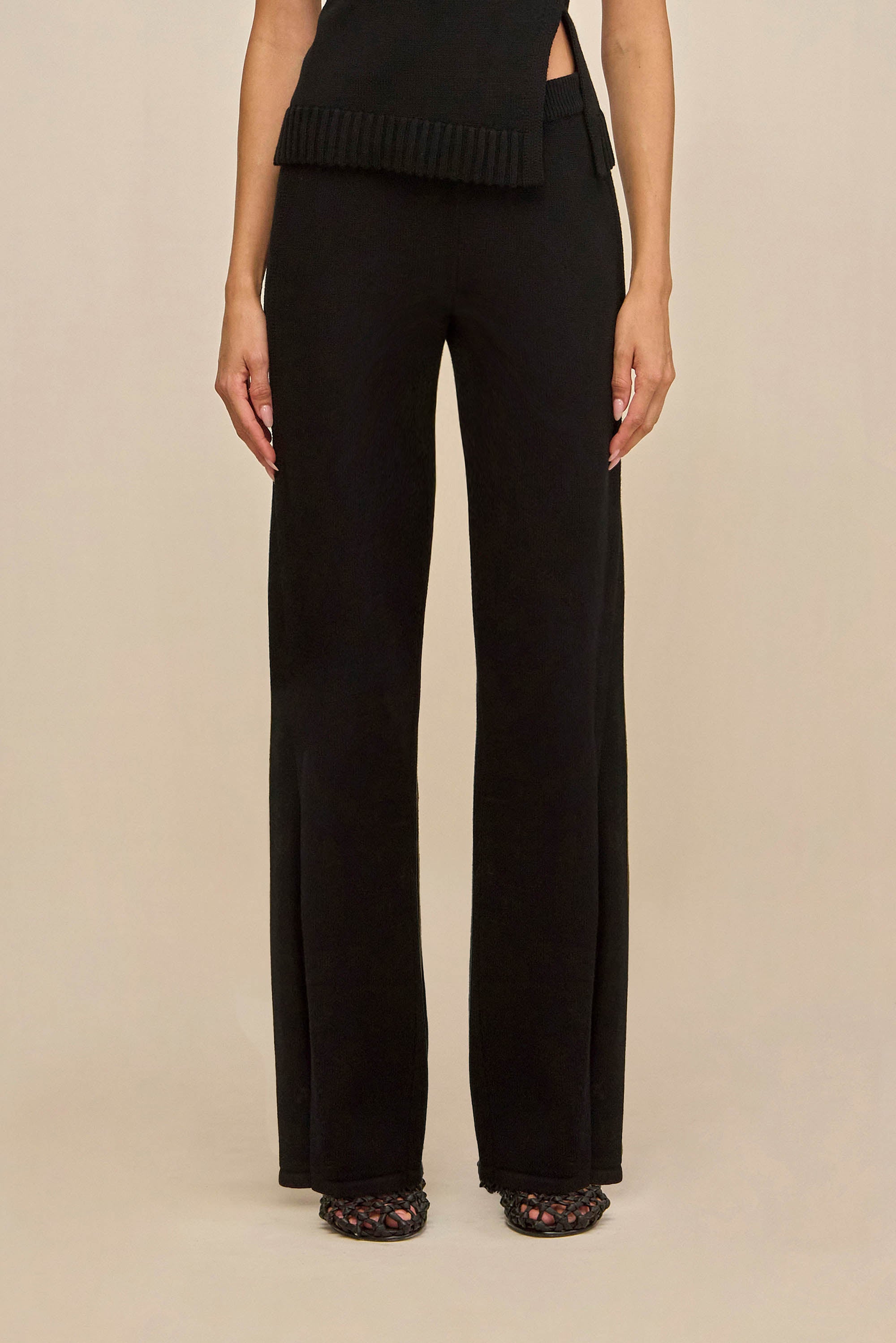 SHANE KNIT PANT - BLACK