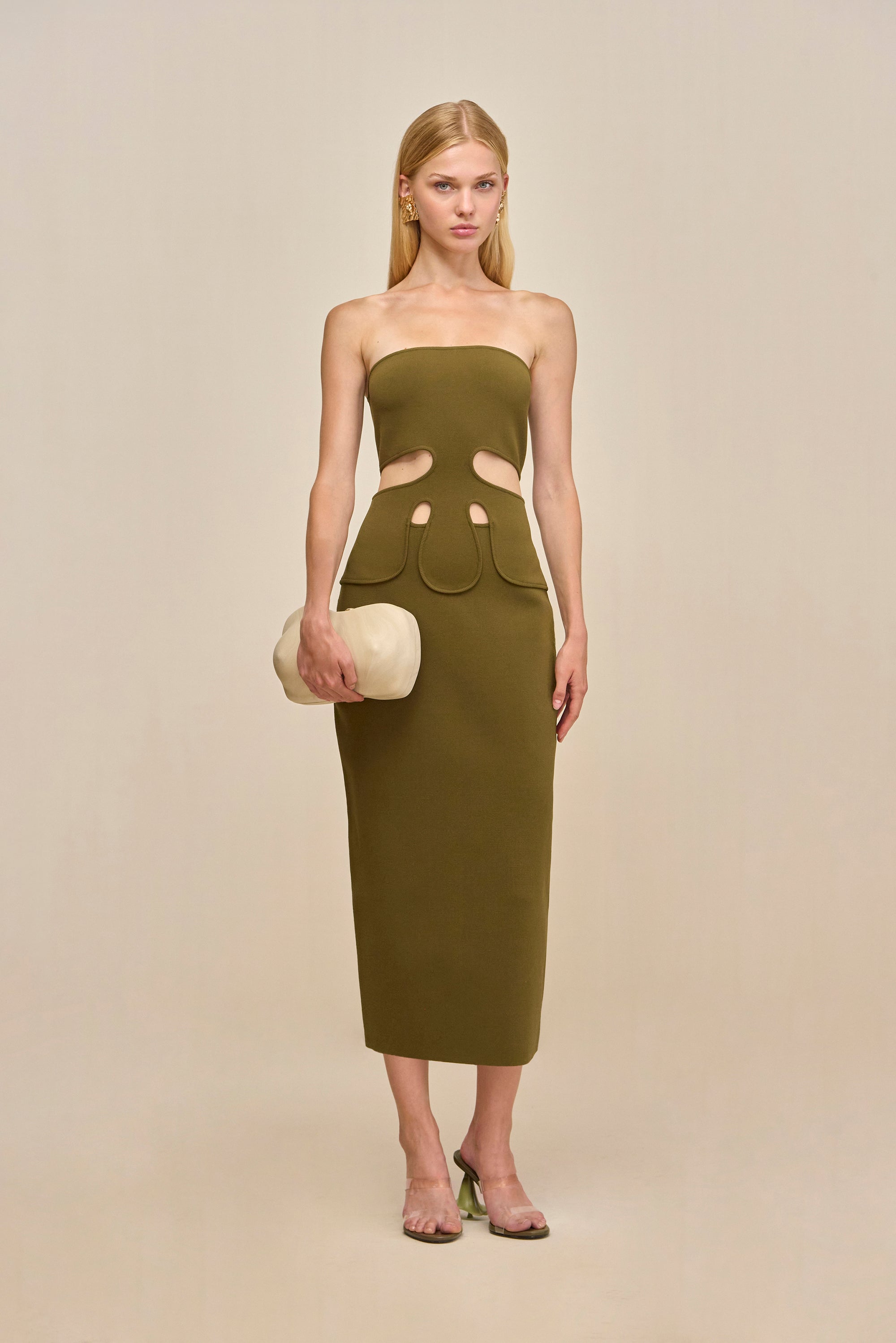 BRUNELO KNIT DRESS - ROSEMARY