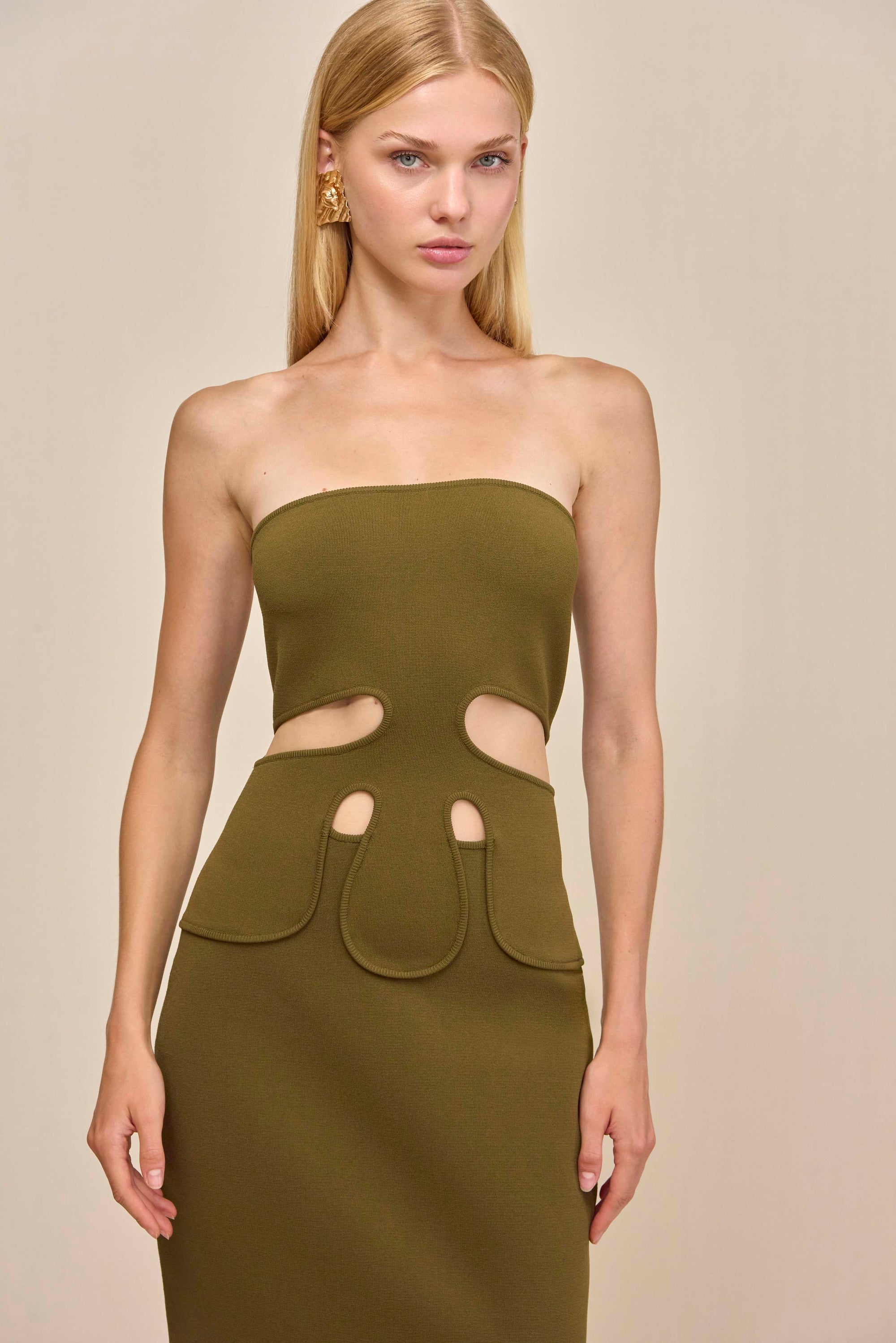 BRUNELO KNIT DRESS - ROSEMARY
