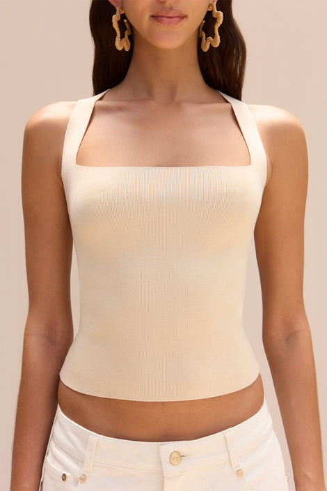 YASMINA TOP HANDLE - OFF WHITE