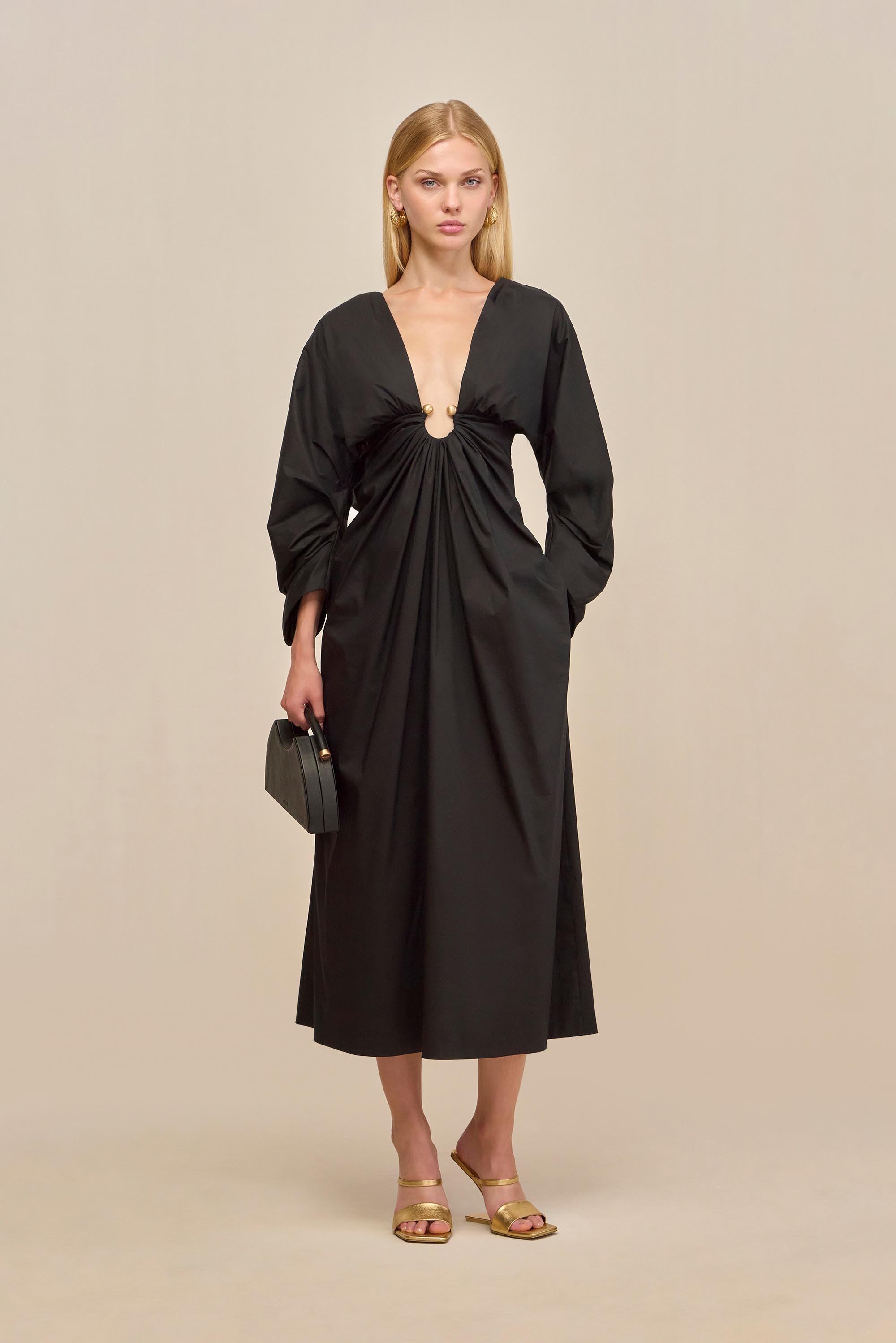 ELYZA DRESS BLACK – CULT GAIA - Main Image