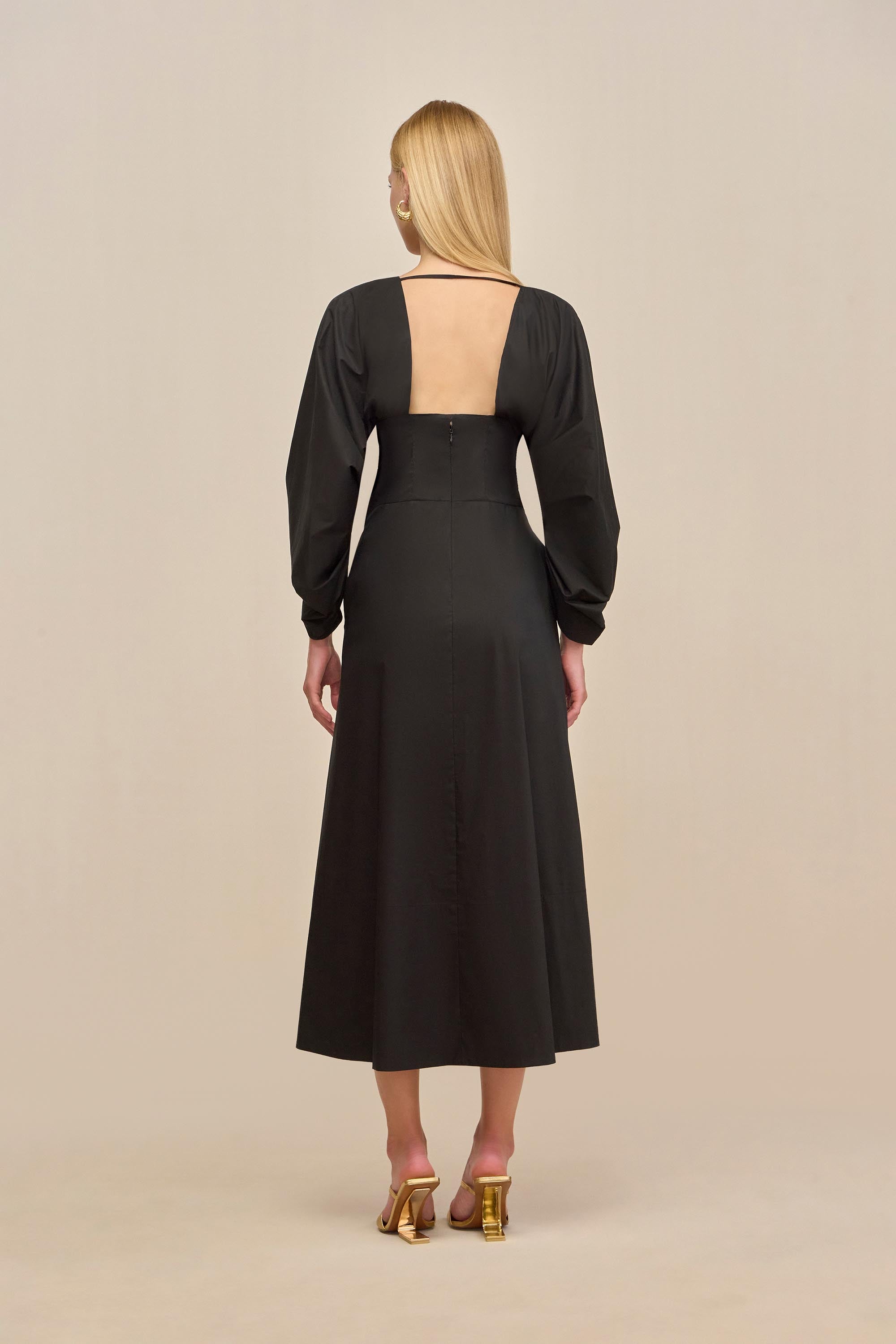 ELYZA DRESS - BLACK