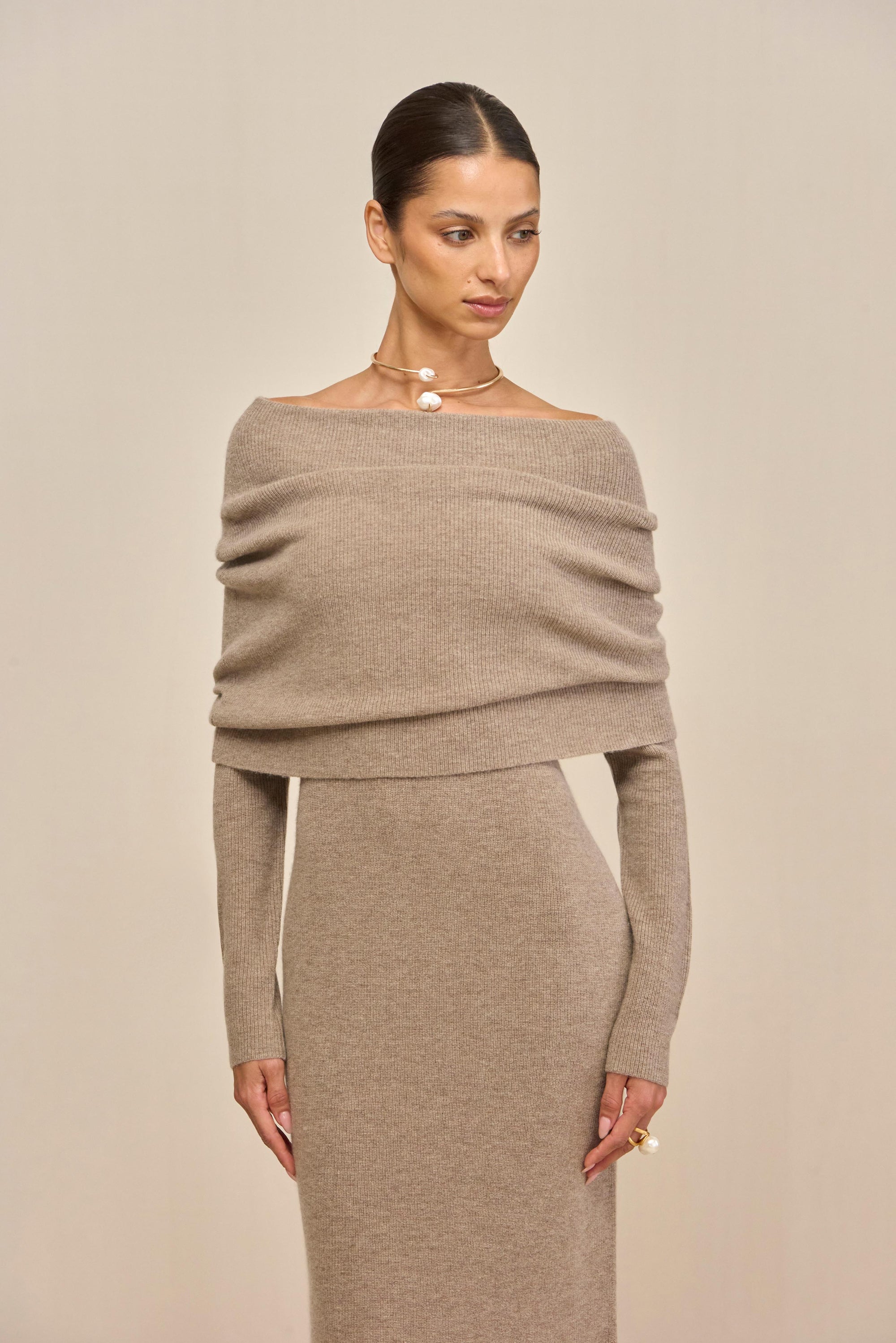 CARLINE KNIT DRESS - TOAST CULT GAIA CARLINE KNIT DRESS - TOAST CULT GAIA