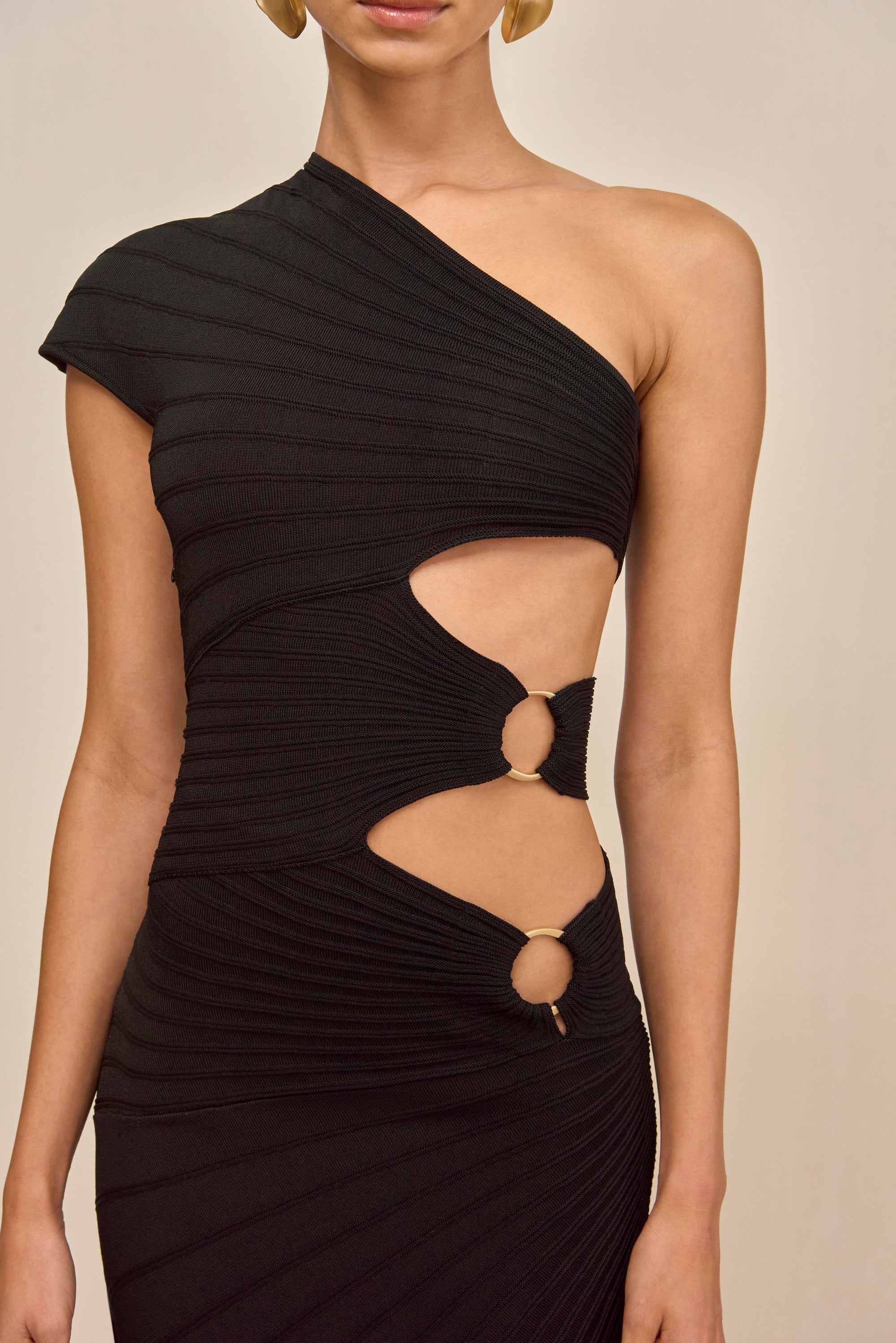 LURENZ KNIT DRESS - BLACK