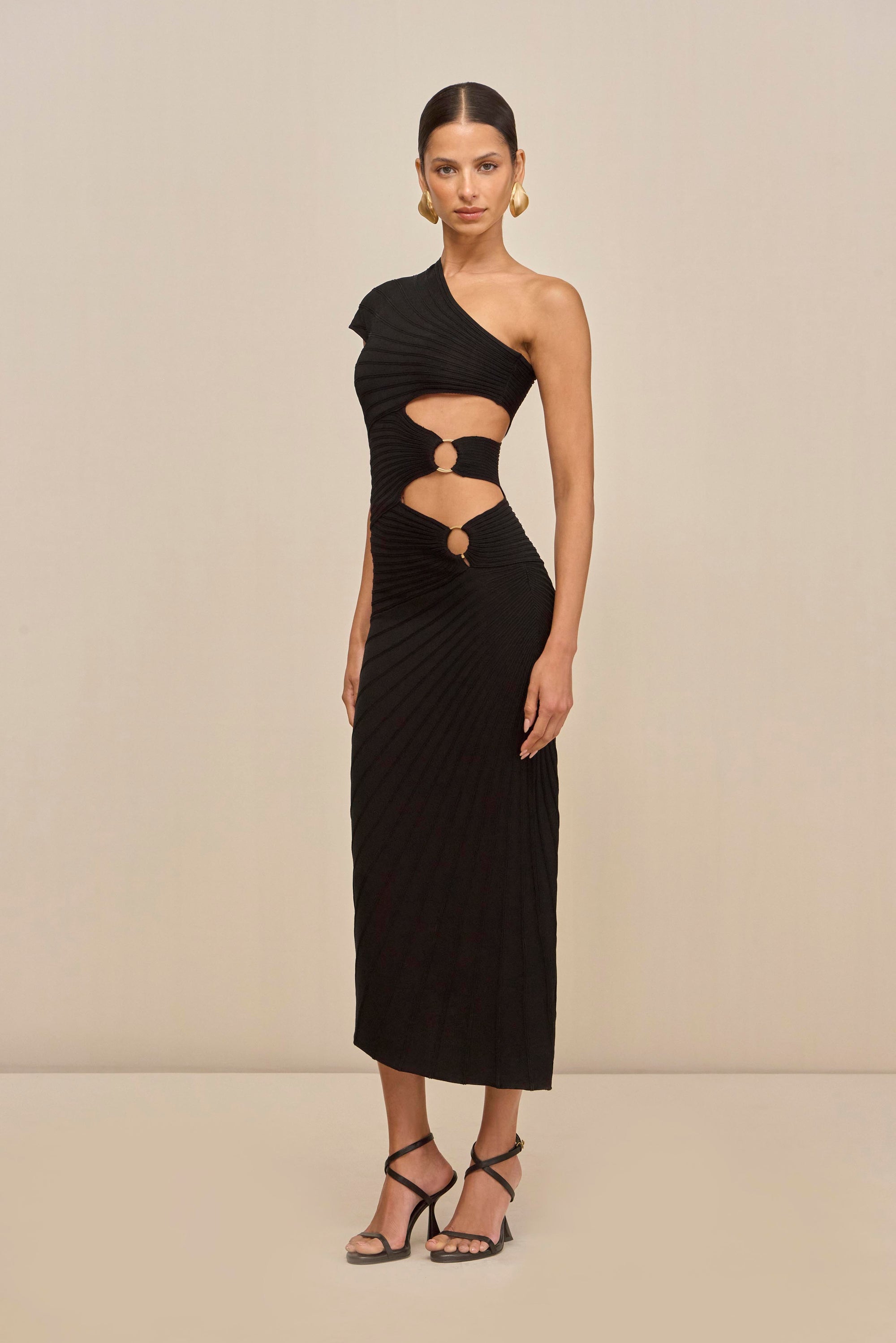 LURENZ KNIT DRESS - BLACK