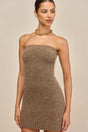 HOLLAND KNIT DRESS - OTTER