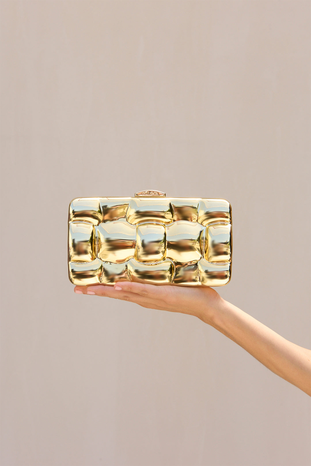 DARCY CLUTCH - SHINY GOLD