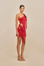 BLENDIE KNIT DRESS - MERLOT