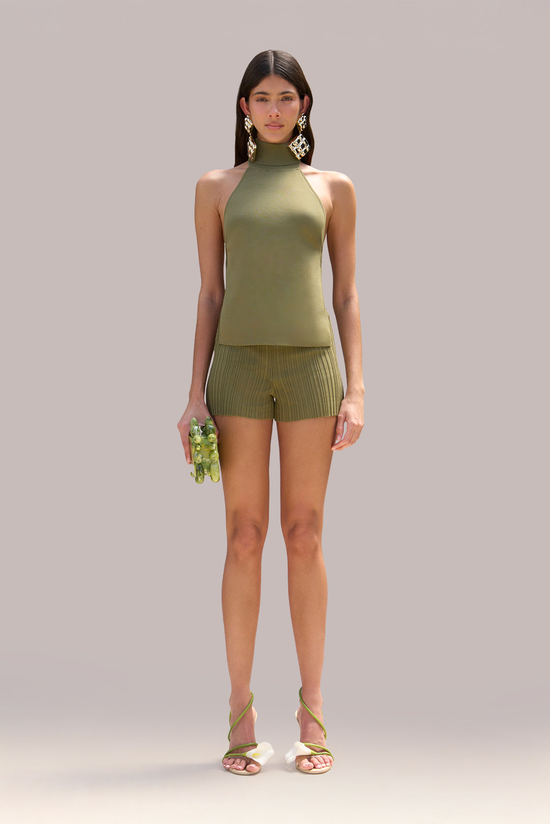 WAKE KNIT TOP - CEDAR