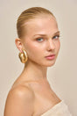 AUDRINA EARRING - BRUSHED BRASS