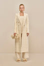 DILAN COAT - OFF WHITE MULTI