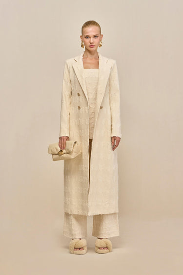 DILAN COAT - OFF WHITE MULTI | DILAN COAT - OFF WHITE MULTI | Secondary image
