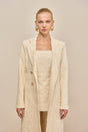 DILAN COAT - OFF WHITE MULTI