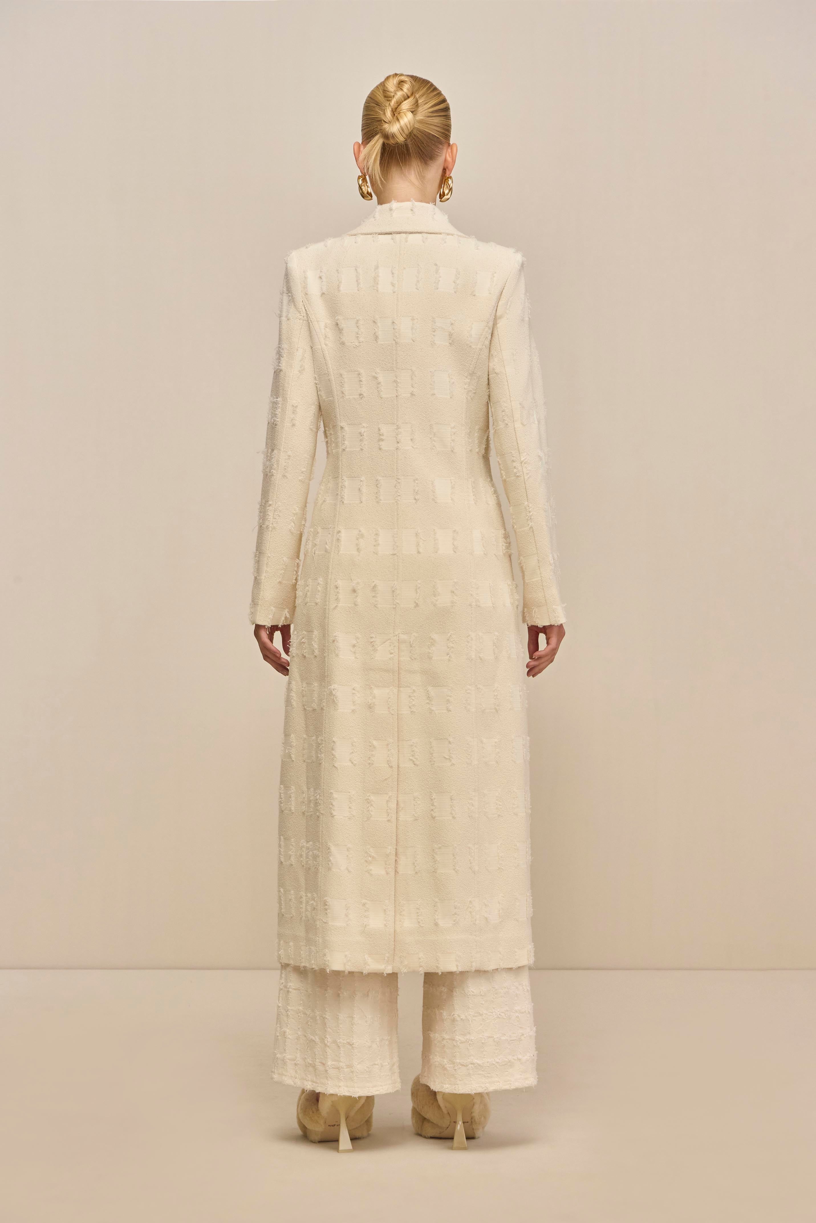 DILAN COAT - OFF WHITE MULTI