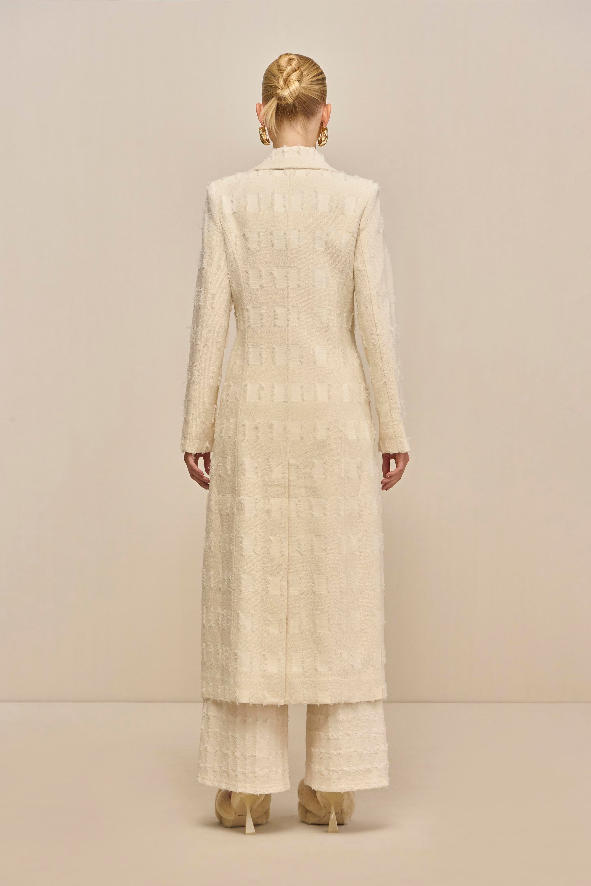 DILAN COAT - OFF WHITE MULTI