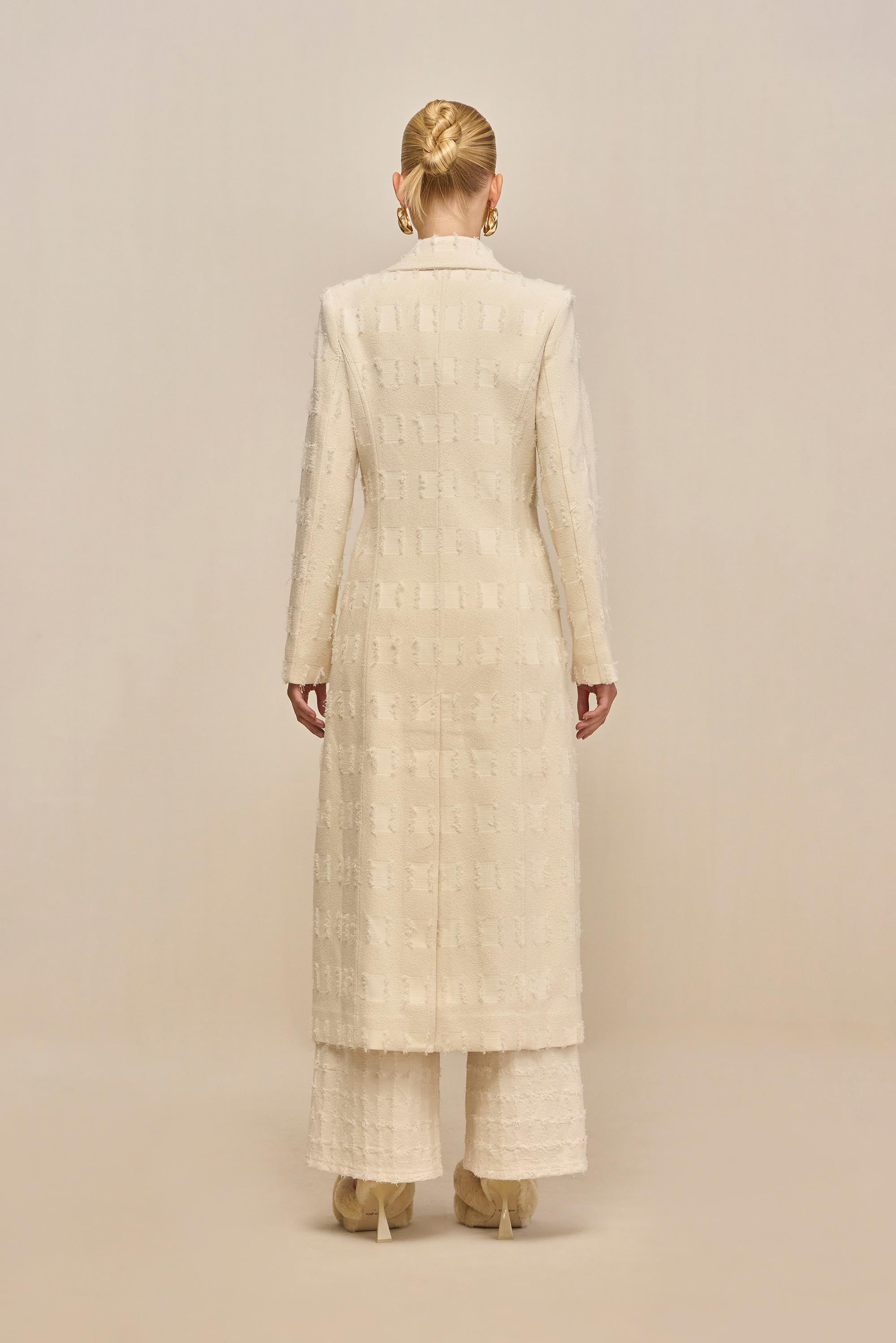 DILAN COAT - OFF WHITE MULTI