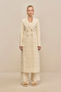 DILAN COAT - OFF WHITE MULTI