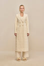 DILAN COAT - OFF WHITE MULTI