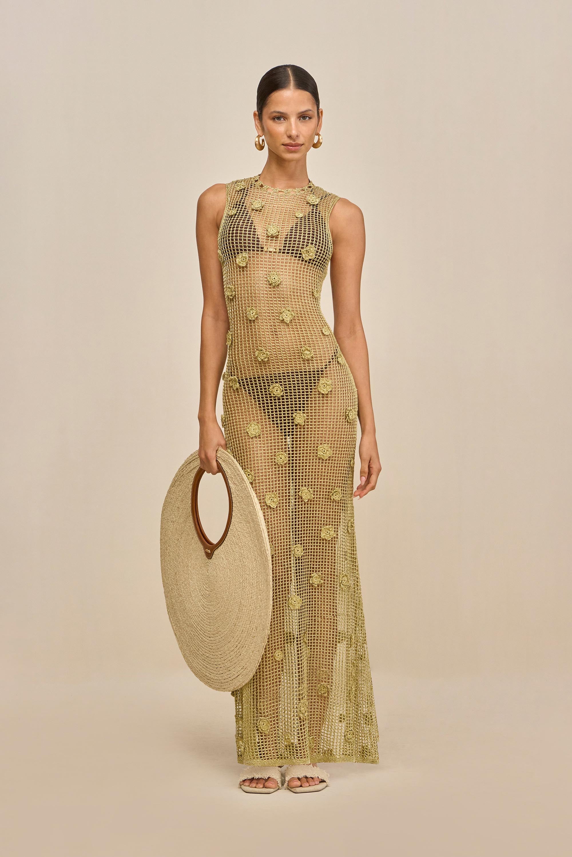 VERMEER DRESS - GOLD CULT GAIA VERMEER DRESS - GOLD CULT GAIA